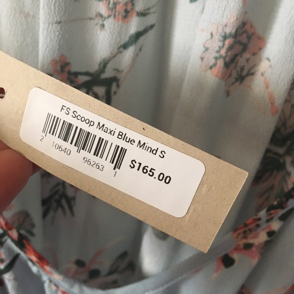 Beautiful Floral & Pale Blue Dress - Picture 5 of 8